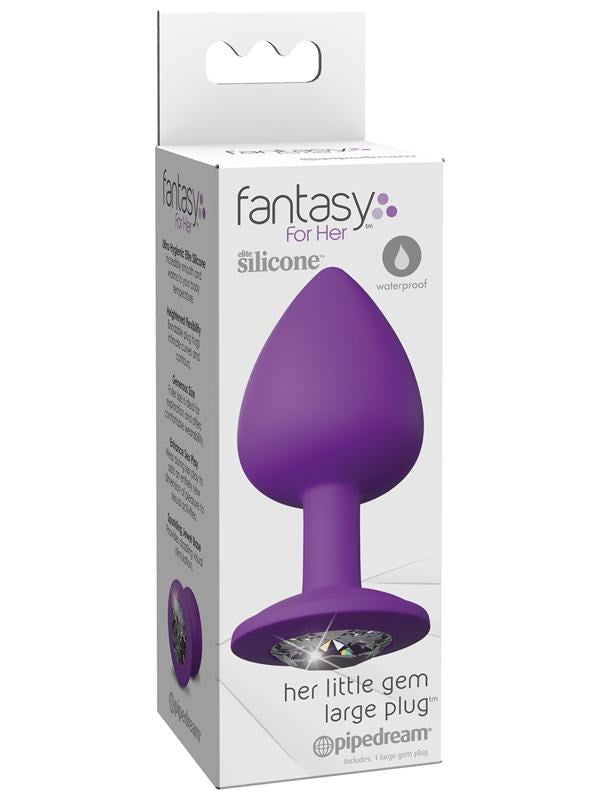 Pipedream Products Fantasy for Her Little Gem Silicone Butt Plug Small Size - - Butt Plugs