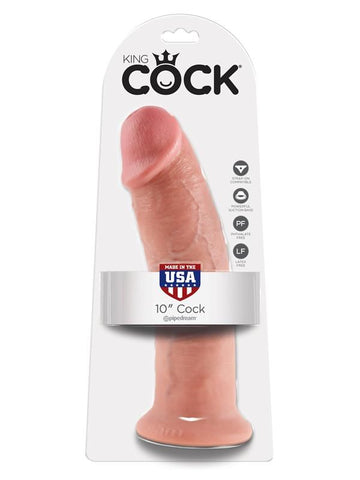Pipedream Products King Cock 10 Inch Suction Cup Realistic Cock with Balls - Realistic Dildos
