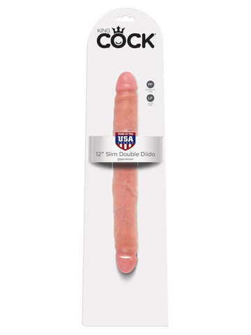 Pipedream Products King Cock 12 inch Slim Double Ender Realistic Dildo - Double Ender