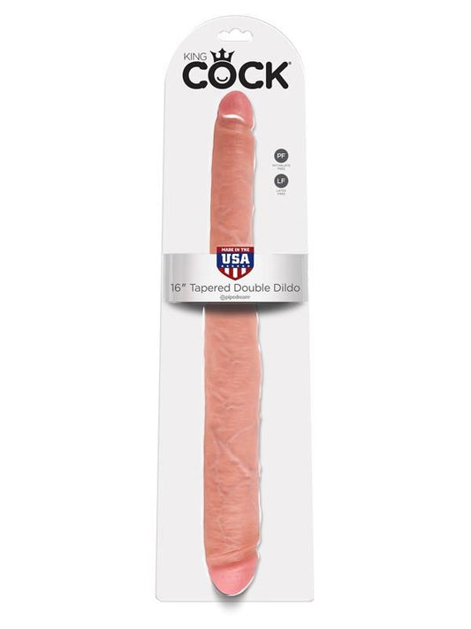 Pipedream Products King Cock 16 inch Tapered Tip Double Ender Realistic Dong - - Double Ender