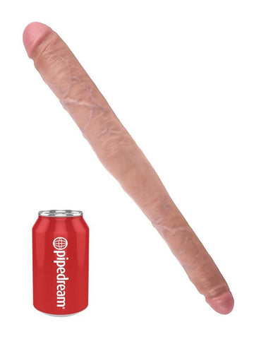 Pipedream Products King Cock 16 inch Tapered Tip Double Ender Realistic Dong - Double Ender