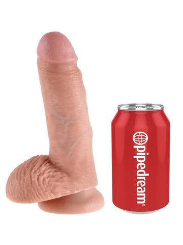 Pipedream Products King Cock 7 inch Cock With Balls Realistic Dildo - Realistic Dildos