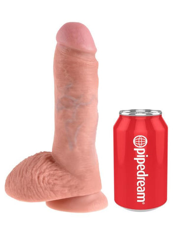 Pipedream Products King Cock 8 inch Cock With Balls Realistic Dildo - Realistic Dildos