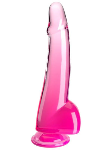 Pipedream Products King Cock Clear 10 Inch Cock with Balls Suction Cup - Realistic Dildos