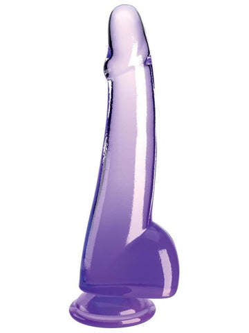 Pipedream Products King Cock Clear 10 Inch Cock with Balls Suction Cup - Realistic Dildos
