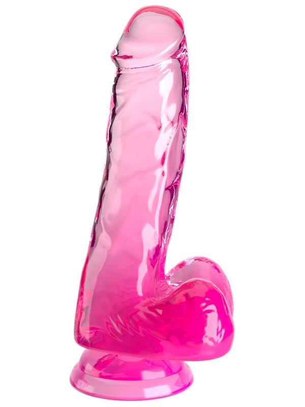 Pipedream Products King Cock Clear 6 Inch Cock with Balls Realistic Dildo - - Realistic Dildos