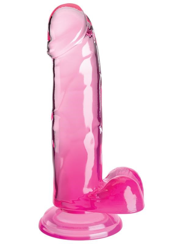 Pipedream Products King Cock Clear 7 Inch Cock with Balls Realistic Dildo - - Realistic Dildos