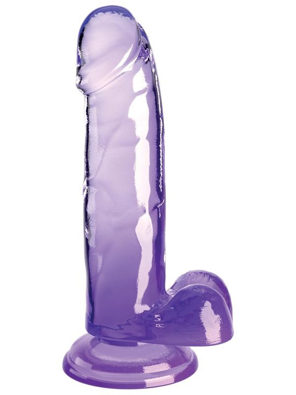 Pipedream Products King Cock Clear 7 Inch Cock with Balls Realistic Dildo - - Realistic Dildos