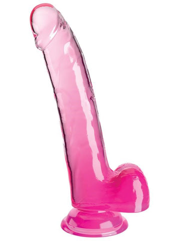 Pipedream Products King Cock Clear 9 Inch Cock with Balls Suction Cup - Realistic Dildos