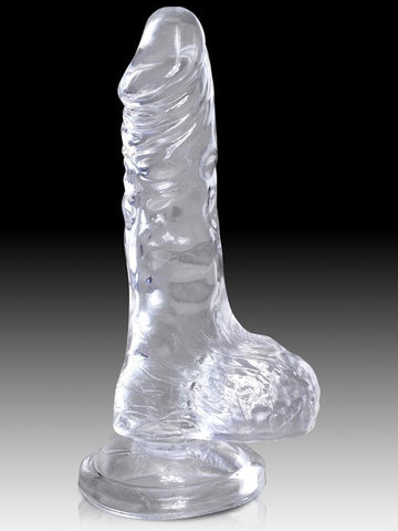 Pipedream Products King Cock with Balls Clear Realistic Dildo - Realistic Dildos