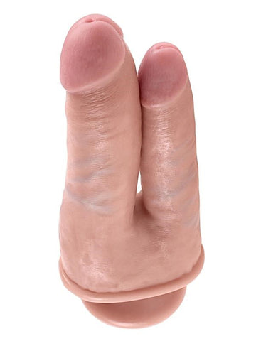 Pipedream Products King Cock Double Penetrator Dual Shaft Dildo - Double Ender