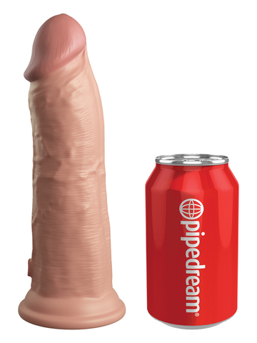 Pipedream King Cock Elite 8 Inch Dual Density Silicone Dildo with Suction Cup - Realistic Dildos