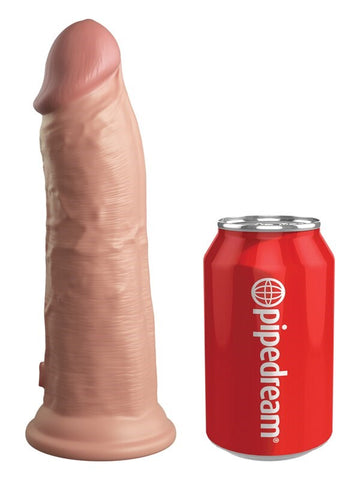 King Cock Elite 8 Dual Density Vibrating Dildo with Realistic Feel - Vibrating Dildos
