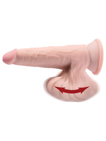 Pipedream Products King Cock Plus Triple Density Cock with Swinging Balls - Realistic Dildos