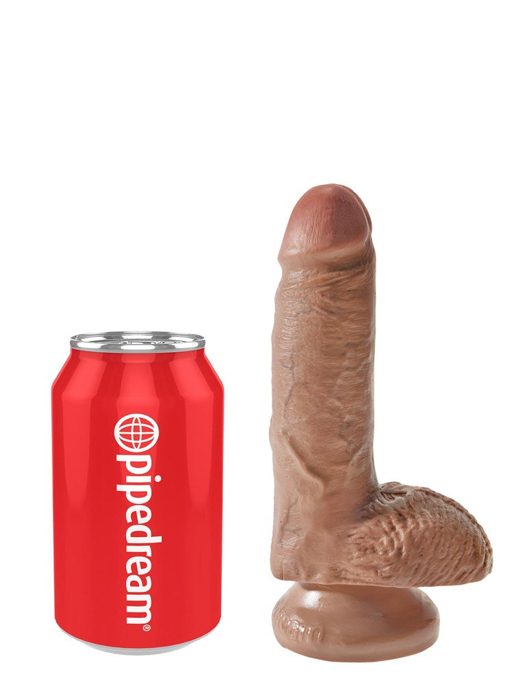 Pipedream Products King Cock Realistic Cock with Balls and Suction Cup Base Dildo - - Realistic Dildos