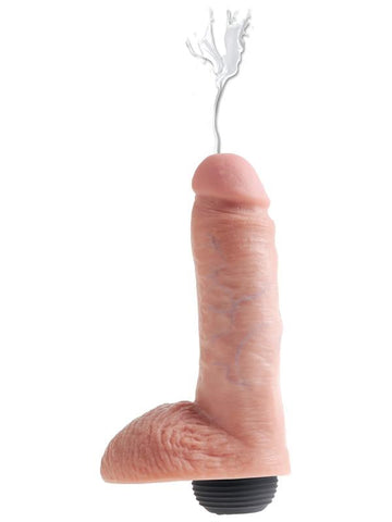 King Cock Squirting Realistic Cock with Balls Flesh Dildo with Ejaculation - Realistic Dildos