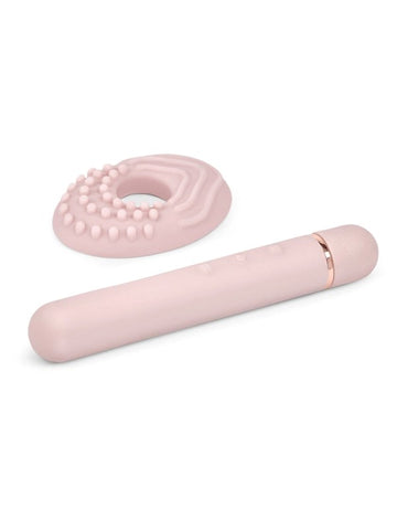 Le Wand Baton Slim Chrome Vibrator with 15 Modes for Clitoral Stimulation - Bullet Vibrators