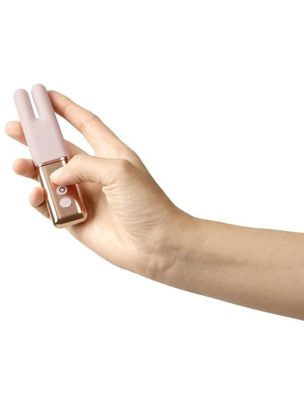 Le Wand Deux Compact Dual Motor Vibrator with 15 Modes - Clit Ticklers and Pulsators