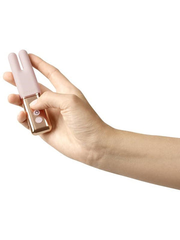 Le Wand Deux Compact Dual Motor Vibrator with 15 Modes - Clit Ticklers and Pulsators