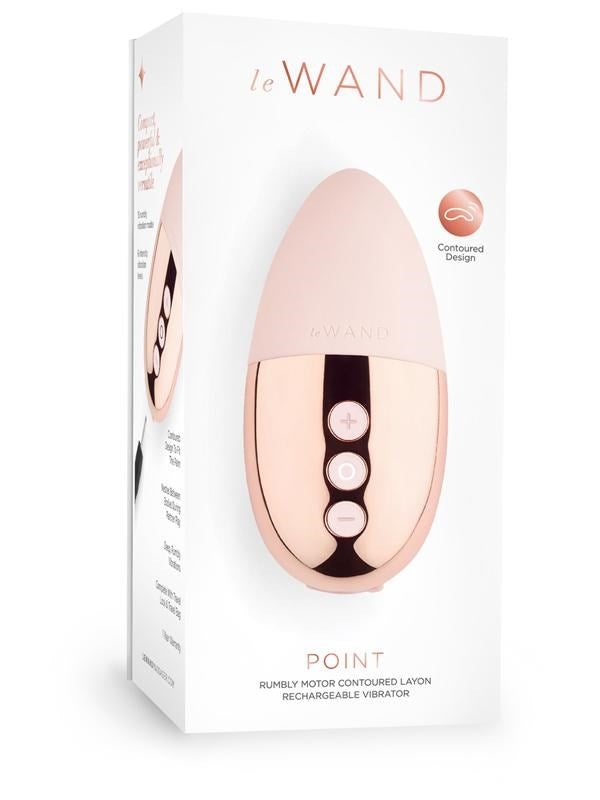 Le Wand Point Compact Waterproof Vibrator for Hands Free Clitoral Stimulation - - Mini & Slim Vibrators