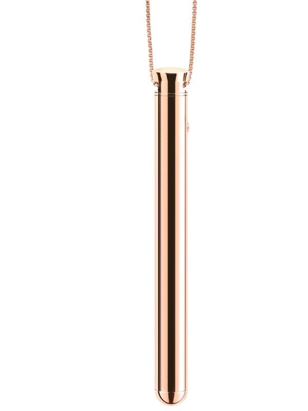 Le Wand Chrome Vibrating Pendant Discreet Wearable Vibrator Necklace - Mini & Slim Vibrators