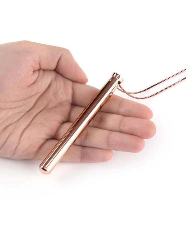 Le Wand Chrome Vibrating Pendant Discreet Wearable Vibrator Necklace - Mini & Slim Vibrators