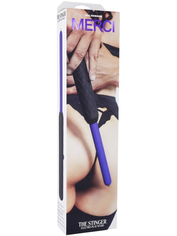 Doc Johnson Merci The Stinger Electroplay Body Wand Black - Electro Sex