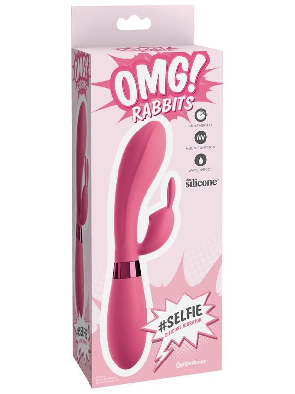 Pipedream OMG Rabbits #Selfie 10 Functions Silicone Vibrator - - Rabbit Vibrators