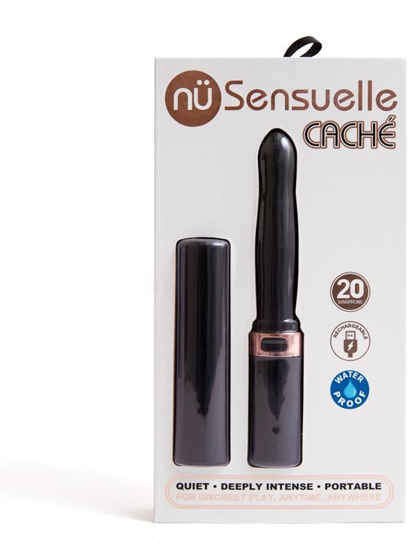 Nu Sensuelle Cache G Spot Vibrator with 20 Functions and Waterproof Design - - G-Spot Vibrators