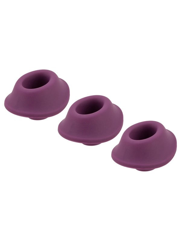 Womanizer Premium Silicone Stimulation Trio Hypoallergenic Comfort Heads - - Vibrator Accessories