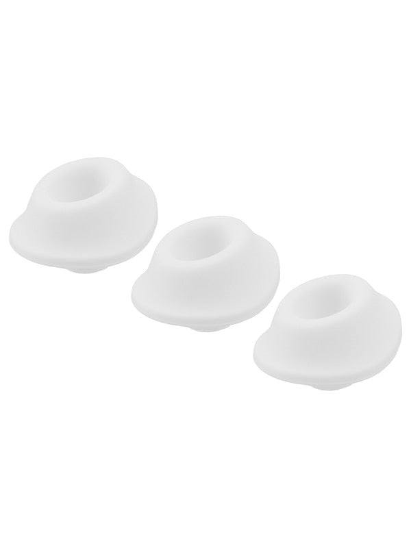 Womanizer Premium Silicone Comfort Heads 3 Pack Replacement Attachments - - Vibrator Accessories
