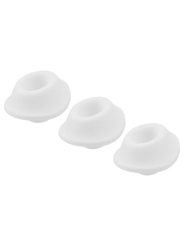 Womanizer Premium Silicone Comfort Heads 3 Pack Replacement Attachments - Vibrator Accessories