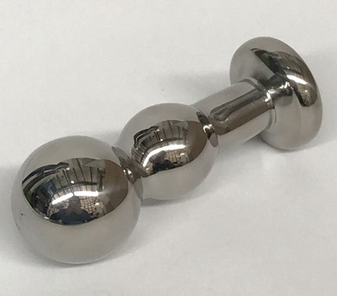 Hells Couture Bang Butt Plug Small Surgical Steel Temperature Play - Steel Sex Toys