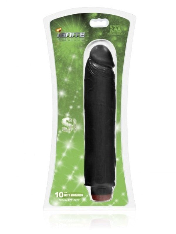 SI Novelties Cock with Vibration 10in Realistic Vibrator Variable Speed - - Vibrating Dildos