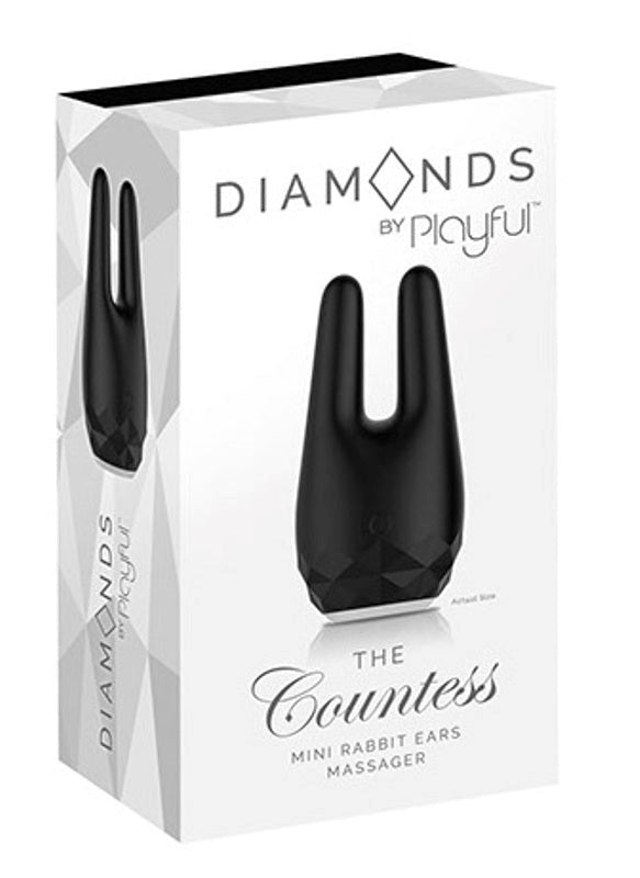 Evolved Diamonds by Playful The Countess Mini Rabbit Ears Clitoral Vibrator - - Rabbit Vibrators