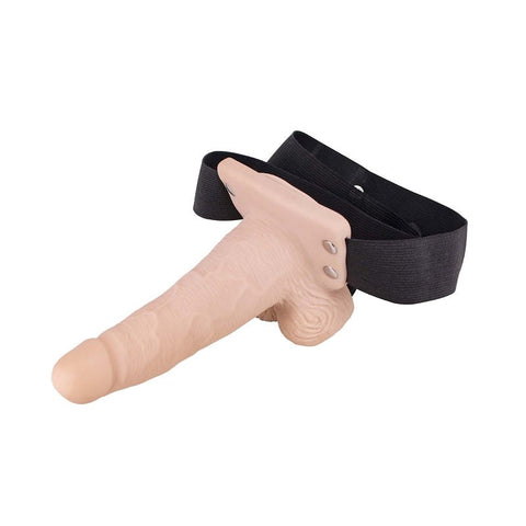 Nasstoys Erection Assistant Vibrating Hollow Strap On 6 inch with Vibration - Strap On Sextoys