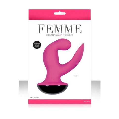 NS Novelties Femme Vibrating G spot Rocker Curved Design Vibrator - Waterproof Vibrators