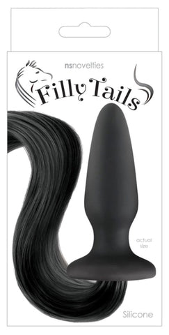 NS Novelties Filly Tails Butt Plug with Flowing Tail for Role Play - Anal Beads and Balls