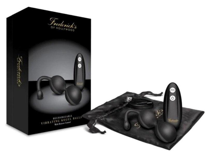 Fredericks of Hollywood Vibrating Kegel Balls with Remote Control Sex Toy - - Love Eggs and Kegel Exercisers