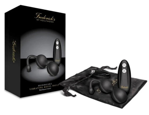 Fredericks of Hollywood Vibrating Kegel Balls with Remote Control Sex Toy - Love Eggs and Kegel Exercisers