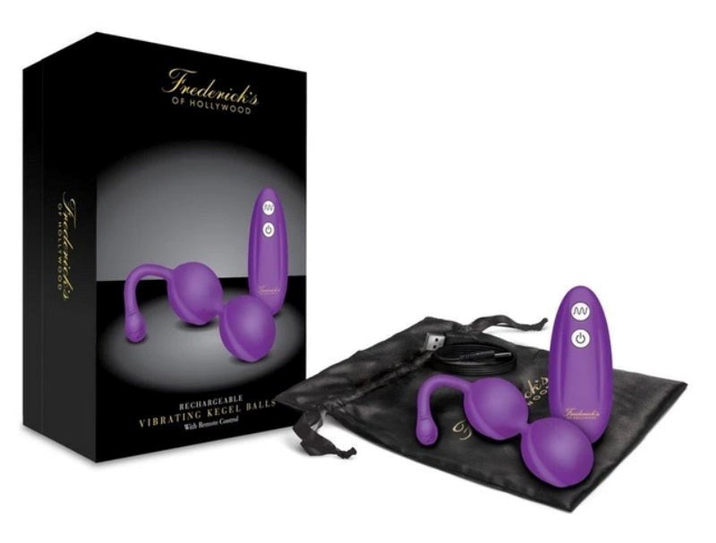 Fredericks of Hollywood Vibrating Kegel Balls with Remote Control Sex Toy - - Love Eggs and Kegel Exercisers