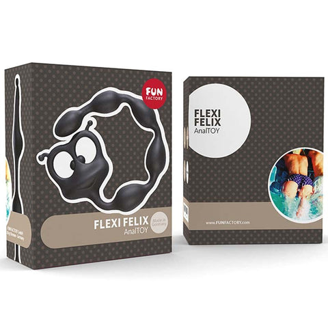 Fun Factory Flexi Felix Flexible Anal Beads with Cat Handle - Luxury Sex Toys