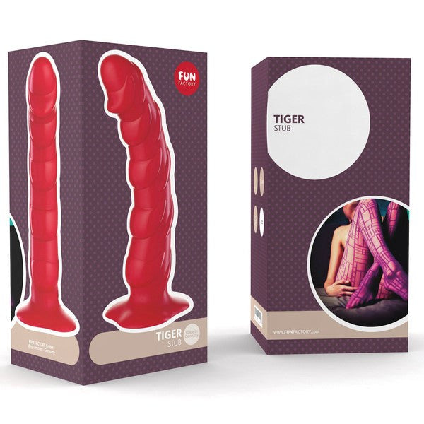 Fun Factory Tiger Dildo with Curved Design and Suction Cup Base - - Anal Dildos