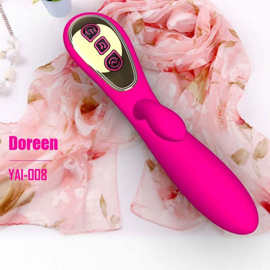 LoveMate Doreen Rabbit Music Vibe Sound Responsive Dual Motor Vibrator - - Rabbit Vibrators