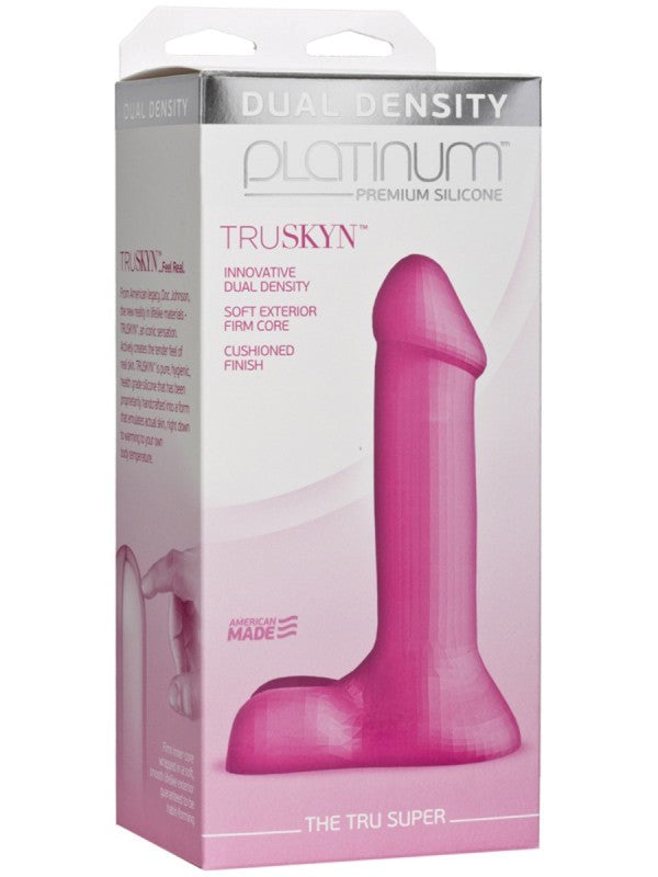 Doc Johnson Platinum The Tru Super 7 Inch Realistic Dildo with TRUSKYN - - Realistic Dildos