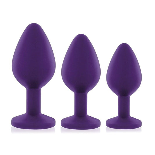 Rianne S Booty Plug 3X Set Medical Grade Silicone Anal Training Kit - - Butt Plugs