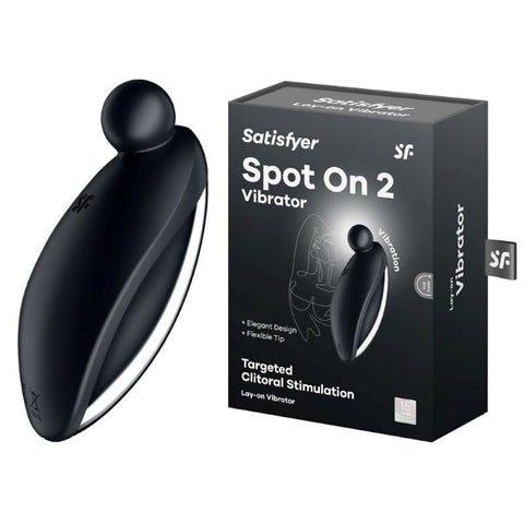 Satisfyer Spot On 2 Rechargeable Clitoral Stimulator with 12 Vibrations - Clit Ticklers and Pulsators