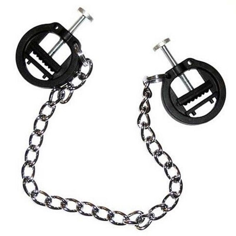 BDStyle Circular Vice Nipple Clamps with Adjustable Pressure Control - - Breast and Nipple Toys