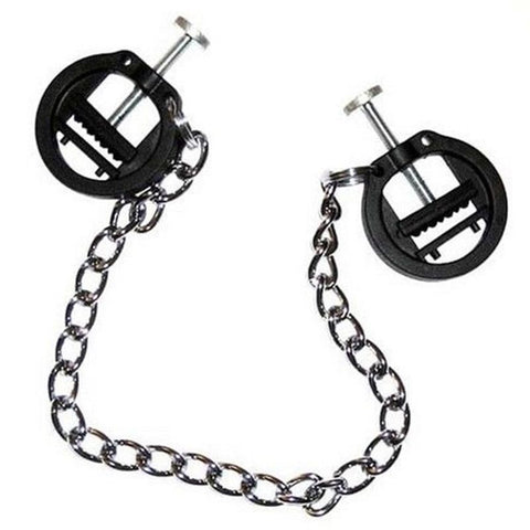 BDStyle Circular Vice Nipple Clamps with Adjustable Pressure Control - Breast and Nipple Toys