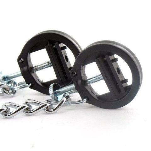 BDStyle Circular Vice Nipple Clamps with Adjustable Pressure Control - Breast and Nipple Toys